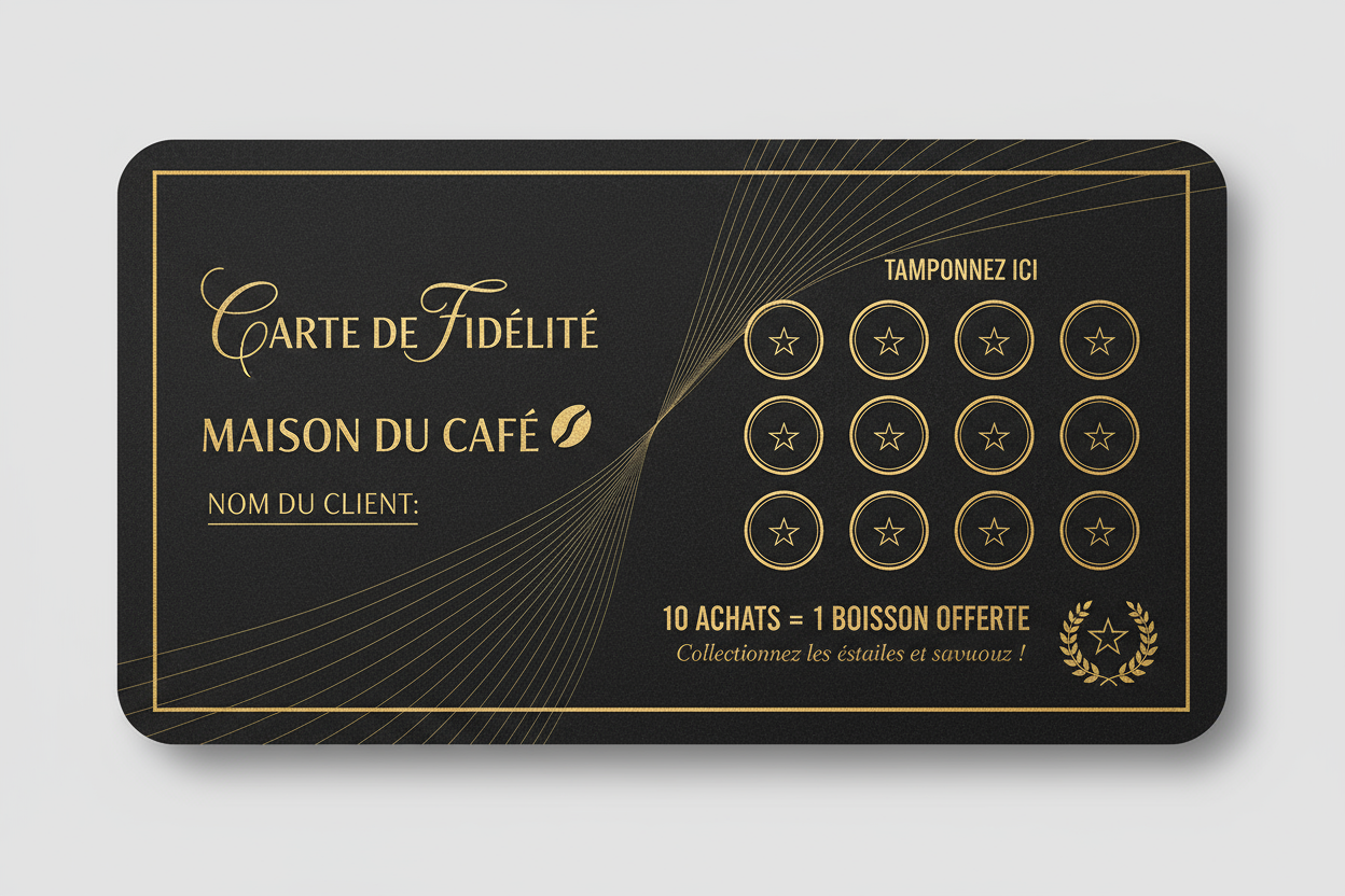 Création de carte de fidélité